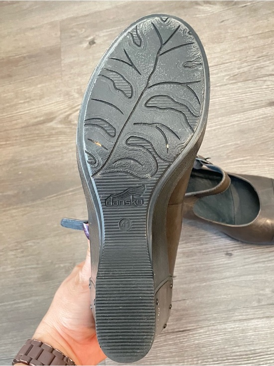 DANSKO Fanny Wedge Mary Jane Shoes 10.5 - Picture 6 of 7